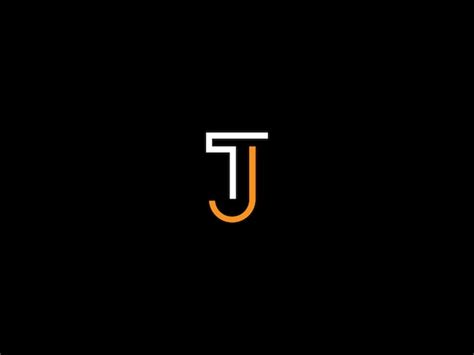 Diseño de logotipo tj Vector Premium