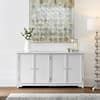 Home Decorators Collection Bradstone 4 Door White Storage Console JS