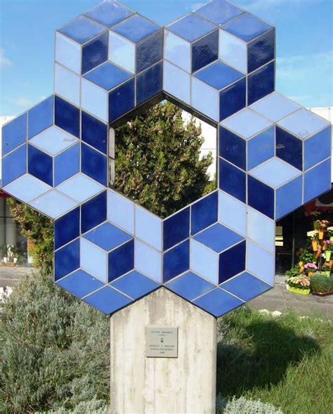 Vasarely Victor Öffentlichen Skulptur Budapest Ungarn Koller