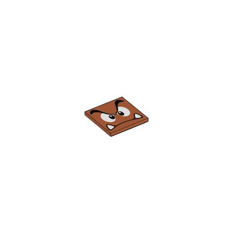 Lego Tile X With Goomba Face Brick Owl Lego