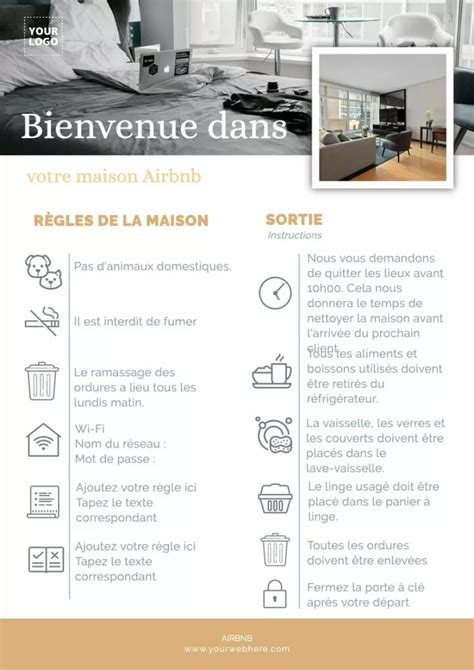 Mod Les Gratuits De Livre De Bienvenue Pour Airbnb