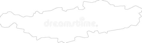 Walloon Brabant Belgium Outline Map Stock Vector Illustration Of
