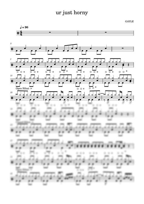 악보 GAYLE ur just horny by 두들겨드랑이