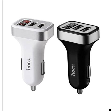 Hoco Z3 Car Charger Lcd 2usb หัวชาร์จโทรศัพท์ในรถ หน้าจอlcd Shopee