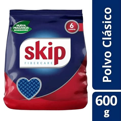Jabón En Polvo Skip Para Lavar La Ropa Baja Espuma 600g Masonline