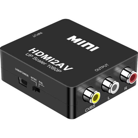 Adaptateur Hdmi Vers Av Convertisseur Hdmi Vers Rca Composite Cvbs