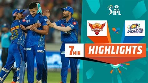 Watch SRH Vs MI Highlights Video Online HD On JioCinema