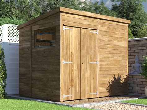 Overlord Modular Pent Shed W2 4m X D1 8m Dunster House