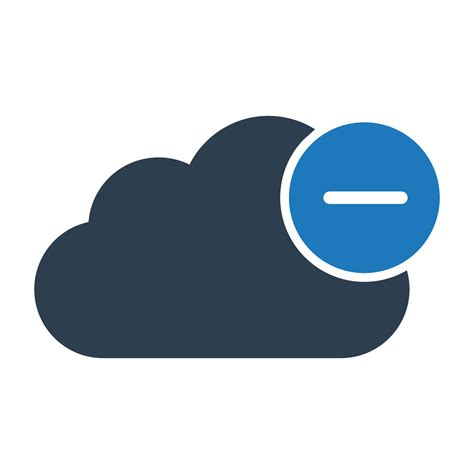 icono de vector de eliminación de nube que puede modificar o editar