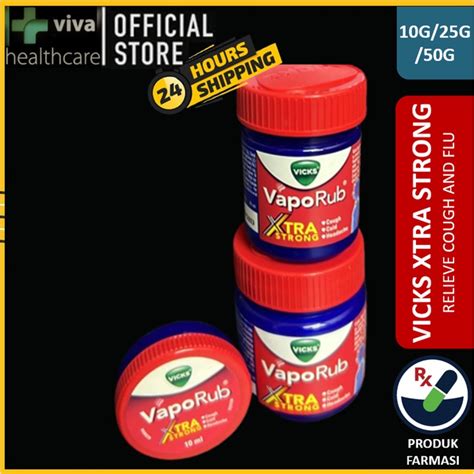 Vicks Xtra Strong Extra Strong Vapo Rub Vick Flu Relief Vaporub