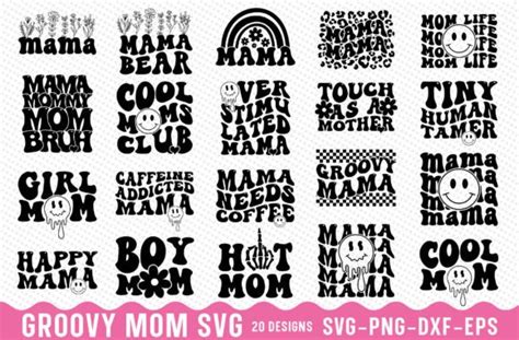 Groovy Mama Svg Bundle Retro Svg Bundle Graphic By Svg Creation