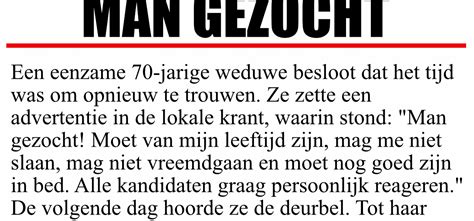 70 Jarige Weduwe Plaatst Advertentie In Krant Op Zoek Naar Nieuwe Man