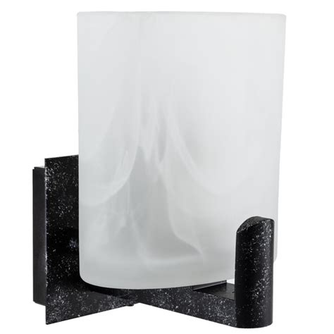 Rv Wall Sconce Frosted White Textured Glass Satin Nickel Warm White Light Recpro