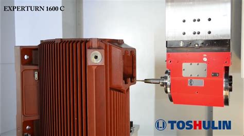 Electric Motor Housing Machining Toshulin Vertical Turning Center