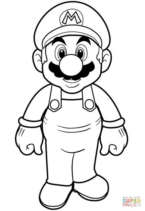 Disegno Di Super Mario Da Colorare Disegni Da Colorare E Stampare Gratis