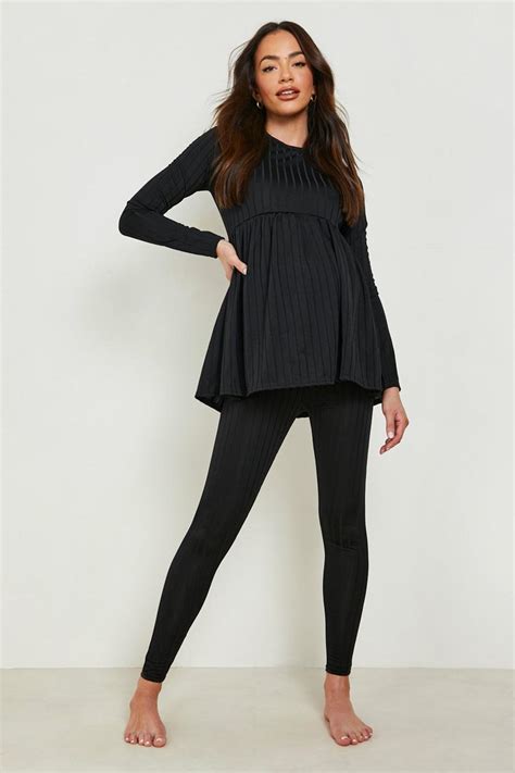 Maternity Smock Loungewear Set Boohoo