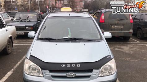 Мухобойка Хендай Гетц дорестайл / Дефлектор капота Hyundai Getz ...