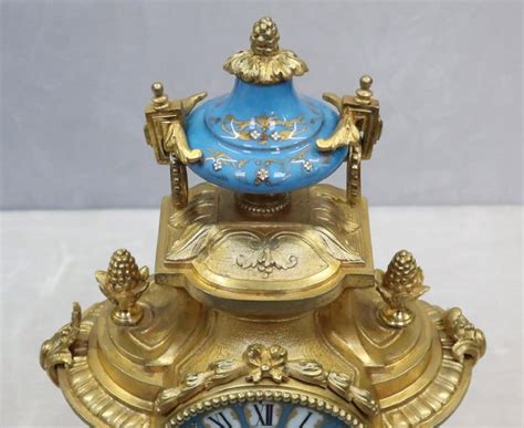 French Napoleon Iii Bronze Gilt And Porcelain Mantel Clock By Japy Freres For Sale At 1stdibs