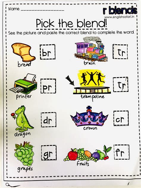 R Blend 4 Letter Words