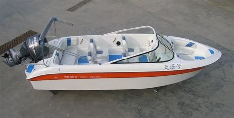 Sanj Fiberglass High Speed Small Sport Motor Boat Runabout Fishing