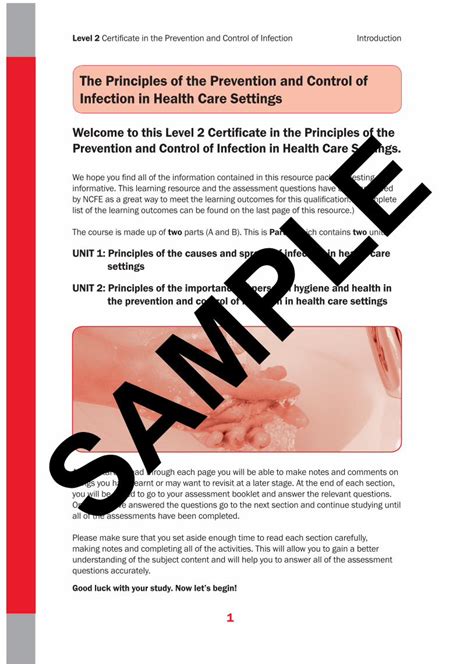 Pdf Ncfe Level Certificate In The Principles Of The Prevention