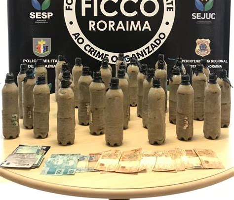 Dupla é Presa Com 25 Kg De Cocaína Dentro De Garrafas Pet Em Pacaraima