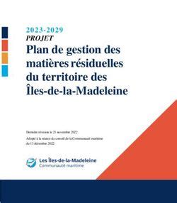 Plan de gestion des matières résiduelles du territoire des Îles de la