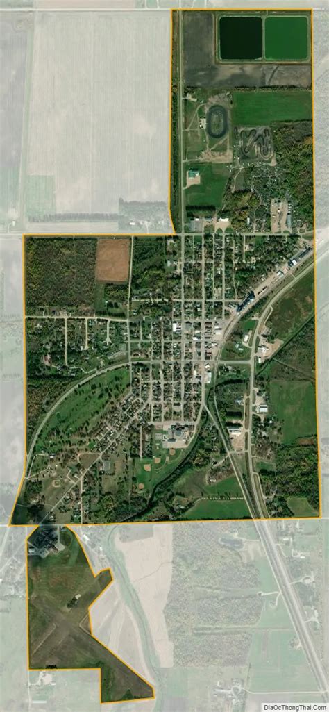 Map of Greenbush city, Minnesota - Thong Thai Real