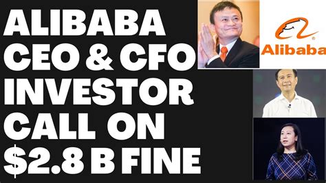 Alibaba Stock Baba Ceo Daniel Zhang And Cfo Investor Group