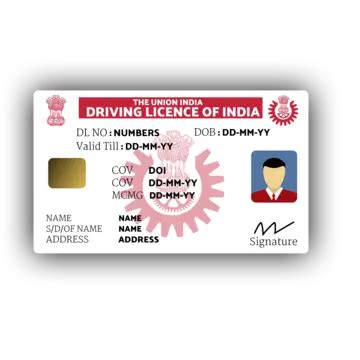 India Driving Licence Driving Licence Licence PNG Transparent Clipart