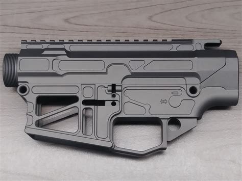 Cerakote Skeletonized Ar10 308 80 Receiver Set 80 Lowers