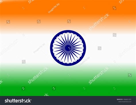 Indian Flag Color In Gradient On Republic Day Of Royalty Free Stock