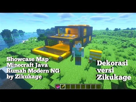 Showcase Map Minecraft Versi Java Dekorasi Rumah Modern NG By Zikukage