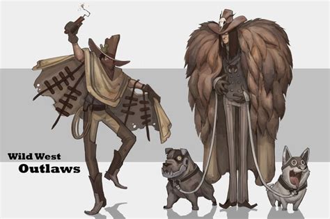 ArtStation Wild West Challenge Characters Plum Jewanarom Western