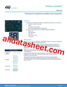 TSU101ILT Datasheet PDF STMicroelectronics