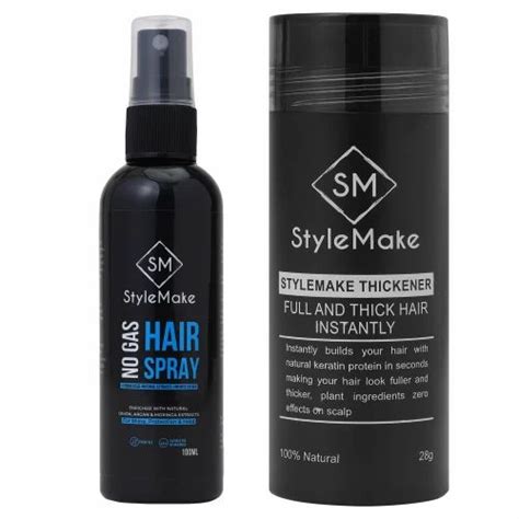 Stylemake Thickener Concealer For Men And Women Instant Hair Thickening Solution Black At Rs