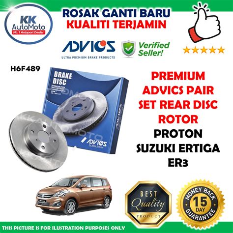 Proton Suzuki Ertiga Er Premium Advics Aisin Pair Front Brake Disc