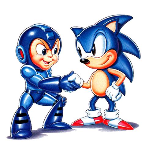 An Image Of Two Cartoon Characters Shaking Hands