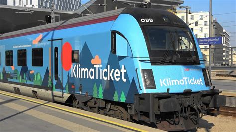 Neu Klimajet Klimaticket Railjet macht Werbung für das Klimaticket