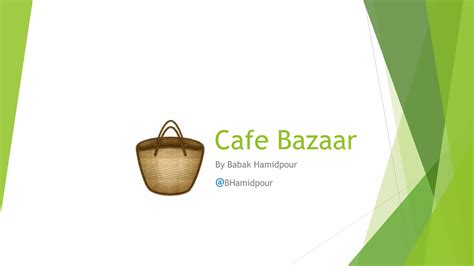 Cafebazaar Story Ppt