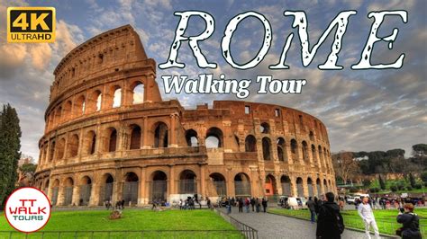 Rome Walking Tour Italy 4k 60fps Youtube