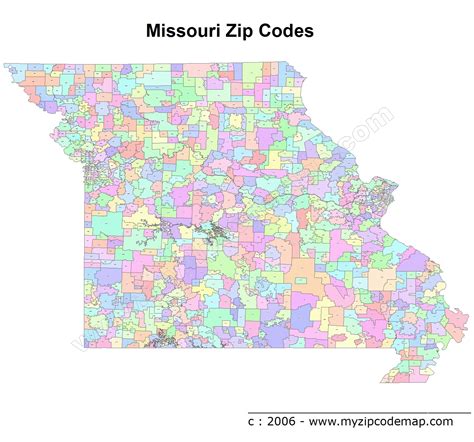 Missouri Zip Code Map Printable Images And Photos Finder