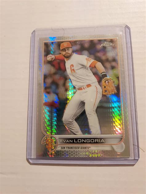 Evan Longoria Prism Ungraded 2022 Topps Chrome