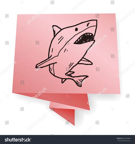 Shark Doodle Stock Vector Royalty Free 390138988 Shutterstock