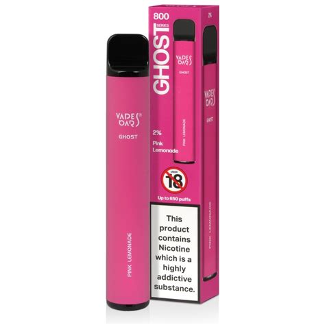 Pink Lemonade Vapes Bars Ghost 800 Disposable Vape