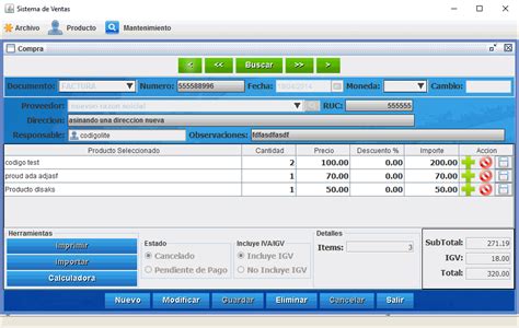 Sistema De Ventas En JAVA Y MYSQL Codigo Fuente