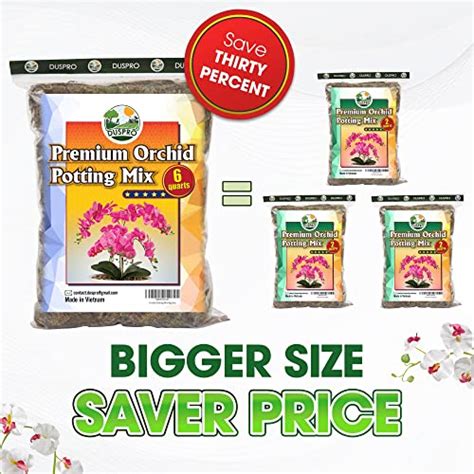 Duspro Orchid Potting Mix With Moss Pine Bark Mulch Perlite Stone