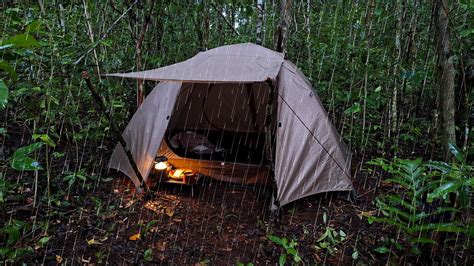 Full Jam Solo Camping Di Hutan Terjebak Angin Kencang Dan Hujan