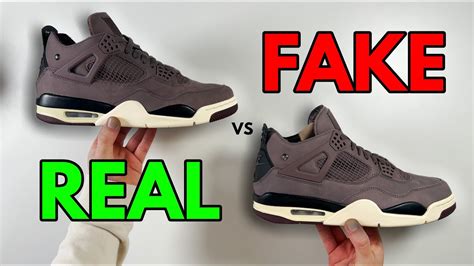 REAL VS FAKE NIKE AIR JORDAN 4 A MA MANIERE SNEAKER COMPARISON YouTube