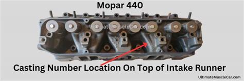 Chrysler 440 Cylinder Head Casting Numbers Big Block Mopar